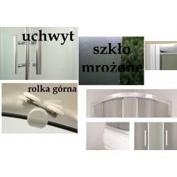 Kabina prysznicowa Sigma chinchila 80x80x185 Sea-Horse z brodzikiem i syfonem